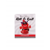 Стимулирующий презерватив-насадка Roll   Ball Strawberry - Sitabella - купить с доставкой в Сызрани