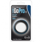 Черно-синее эрекционное кольцо Silicone Go Pro Cock Ring - Blush Novelties - в Сызрани купить с доставкой