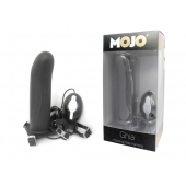 Черный страпон с вибратором Mojo Ghia - Seven Creations - купить с доставкой в Сызрани