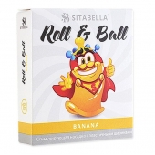 Стимулирующий презерватив-насадка Roll   Ball Banana - Sitabella - купить с доставкой в Сызрани