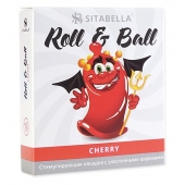 Стимулирующий презерватив-насадка Roll   Ball Cherry - Sitabella - купить с доставкой в Сызрани