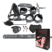 Чёрно-серебристый набор БДСМ - Notabu - купить с доставкой в Сызрани