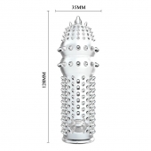 Закрытая прозрачная насадка Crystal sleeve - 14,2 см. - Erowoman-Eroman - в Сызрани купить с доставкой