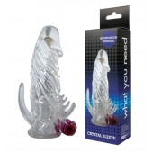 Закрытая прозрачная вибронасадка на пенис Crystal Sleeve Vibe - Erowoman-Eroman - в Сызрани купить с доставкой