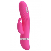 Розовый вибратор Ingram с электростимуляцией - 19,2 см. - Baile - купить с доставкой в Сызрани