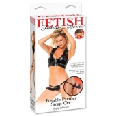 Черный податливый страпон Posable Partner Strap-On - 17,8 см. - Pipedream - купить с доставкой в Сызрани