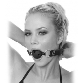 Черный кляп с дырочками Breathable Ball Gag - Pipedream - купить с доставкой в Сызрани