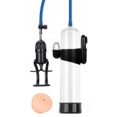 Прозрачная вакуумная вибропомпа Sex Expert с насадкой-вагиной - Sex Expert - в Сызрани купить с доставкой