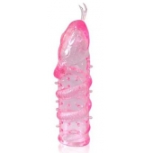 Закрытая рельефная насадка Crystal sleeve snakes в виде змеи с усиками - 14 см. - Erowoman-Eroman - в Сызрани купить с доставкой