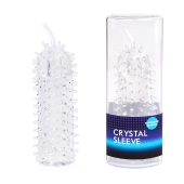Закрытая рельефная насадка Crystal sleeve с усиками - 12 см. - Erowoman-Eroman - в Сызрани купить с доставкой