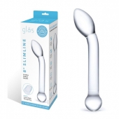 Прозрачный стеклянный фаллос для точки G Slimline G-Spot - 20 см. - Glas