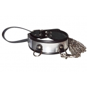 Стильный ошейник с металлическим блеском и поводком - Sitabella - купить с доставкой в Сызрани