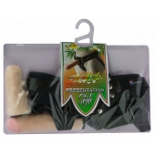 Черный пояс-трусики с двумя насадками  Экзотик-Linda  - 15,5 и 10,5 см. - LOVETOY (А-Полимер) - купить с доставкой в Сызрани