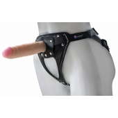 Черный пояс-трусики с насадкой  Soft-Принц  - 17 см. - LOVETOY (А-Полимер) - купить с доставкой в Сызрани