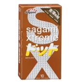 Презервативы Sagami Xtreme FEEL UP с точечной текстурой и линиями прилегания - 10 шт. - Sagami - купить с доставкой в Сызрани