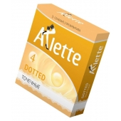 Презервативы Arlette Dotted с точечной текстурой - 3 шт. - Arlette - купить с доставкой в Сызрани