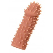 Телесная реалистичная насадка KOKOS Extreme Sleeve 07 с дополнительной стимуляцией - 12,7 см. - KOKOS - в Сызрани купить с доставкой