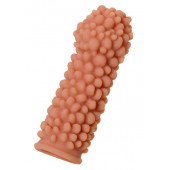 Телесная реалистичная насадка KOKOS Extreme Sleeve 08 с дополнительной стимуляцией - 12,7 см. - KOKOS - в Сызрани купить с доставкой