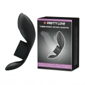 Черное кольцо на пенис с вибрацией Vibration Penis Sleeve - Baile - в Сызрани купить с доставкой