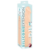 Телесная насадка-удлинитель Silicone Extension - 19 см. - Orion - в Сызрани купить с доставкой