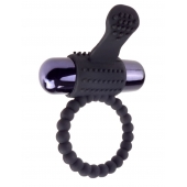 Черное эрекционное виброкольцо Vibrating Silicone Super Ring - Pipedream - в Сызрани купить с доставкой