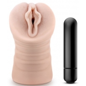 Телесный мастурбатор-вагина с вибропулей Ashley - Blush Novelties - в Сызрани купить с доставкой