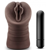 Коричневый мастурбатор-вагина Alexis - Blush Novelties - в Сызрани купить с доставкой