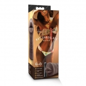 Коричневый мастурбатор-ротик Heather - Blush Novelties - в Сызрани купить с доставкой