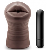 Коричневый мастурбатор-ротик Heather - Blush Novelties - в Сызрани купить с доставкой