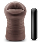 Коричневый мастурбатор-ротик Renee - Blush Novelties - в Сызрани купить с доставкой