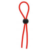 Красное эрекционное лассо с одной бусиной-утяжкой STRETCHY THIN LASSO - Dream Toys - в Сызрани купить с доставкой