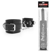 Черные оковы на регулируемых ремешках с цепочкой - Notabu - купить с доставкой в Сызрани