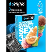 Презервативы для орального секса DOMINO Sweet Sex с ароматом мороженого - 3 шт. - Domino - купить с доставкой в Сызрани