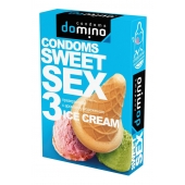 Презервативы для орального секса DOMINO Sweet Sex с ароматом мороженого - 3 шт. - Domino - купить с доставкой в Сызрани