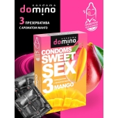 Презервативы для орального секса DOMINO Sweet Sex с ароматом манго - 3 шт. - Domino - купить с доставкой в Сызрани