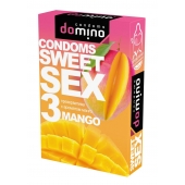 Презервативы для орального секса DOMINO Sweet Sex с ароматом манго - 3 шт. - Domino - купить с доставкой в Сызрани