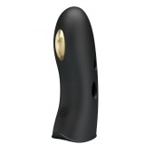 Черная вибронасадка на палец с электростимуляцией Marico - Baile - купить с доставкой в Сызрани