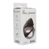 Черное эрекционное виброкольцо Pure Passion Sunset - Lola Games - в Сызрани купить с доставкой