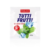 Пробник гель-смазки Tutti-frutti со вкусом мяты - 4 гр. - Биоритм - купить с доставкой в Сызрани