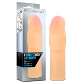 Телесная насадка-удлинитель на пенис PERFORMANCE 1.5INCH COCK XTENDER - 16 см. - Blush Novelties - в Сызрани купить с доставкой