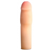 Телесная насадка-удлинитель на пенис PERFORMANCE 1.5INCH COCK XTENDER - 16 см. - Blush Novelties - в Сызрани купить с доставкой