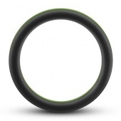 Черно-зеленое эрекционное кольцо Silicone Go Pro Cock Ring - Blush Novelties - в Сызрани купить с доставкой