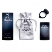 Темно-серое эрекционное кольцо Vibrating Love Ring с вибрацией - Fifty Shades of Grey - в Сызрани купить с доставкой