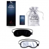 Набор из двух масок на глаза Soft Blindfold Twin Pack - Fifty Shades of Grey - купить с доставкой в Сызрани