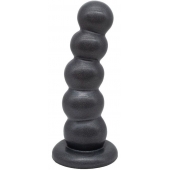 Черная насадка-плаг на харнесс PLATINUM 7 - 19,5 см. - LOVETOY (А-Полимер) - купить с доставкой в Сызрани