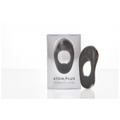 Черное эрекционное виброкольцо с двумя виброэлементами ATOM PLUS - Hot Octopuss - в Сызрани купить с доставкой
