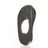 Черное эрекционное виброкольцо с двумя виброэлементами ATOM PLUS - Hot Octopuss - в Сызрани купить с доставкой