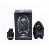 Темно-серый инновационный мужской осциллятор PULSE SOLO LUX с пультом ДУ - Hot Octopuss - в Сызрани купить с доставкой