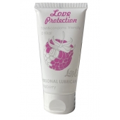 Лубрикант на водной основе с ароматом малины Love Protection Raspberry - 50 мл. - Lola Games - купить с доставкой в Сызрани