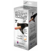 Пояс-трусики с насадкой Classic lux-Duke - 17,5 см. - LOVETOY (А-Полимер) - купить с доставкой в Сызрани